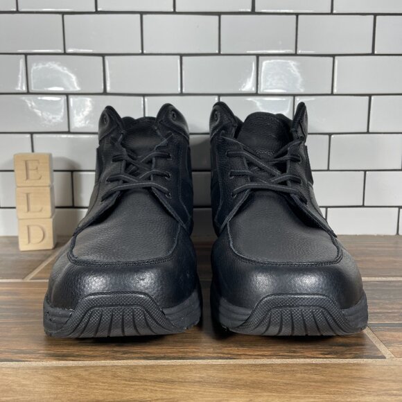 Orthofeet Highline Mens Size 14 Wide 2E Shoes Black Leather Padded Lace Up Boots main image 10